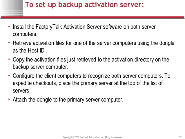 how to install factorytalk activation